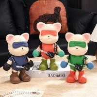ราคา ข้ามพรมแดนรักหมีเครื่องประดับบ้านห้องนั่งเล่นไวน์ทีวีทางเข้าตกแต่งกระปุกออมสินแสงหรูหราสูง- (51606689594)