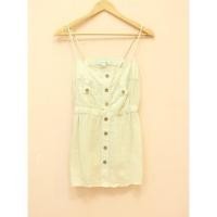 ราคา **ส่งฟรี!! (ของแท้) XXI FOREVER21 เสื้อสายเดี่ยว สายเปีย สีน้ำตาลครีม (1148667798)