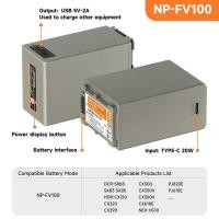 ราคา ▥ PALO 4590Mah Np-Fv100 Np-Fv70 แบตเตอรี่ 5V/2A อินพุต Type-C สําหรับ Sony Fdr-Ax33, Fdr-Ax53, (44356222205)