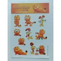 ราคา แผ่นสติ๊กเกอร์ Sticker Garfield สติ๊เกอร์ลายแมวส้มกาฟิลด์ (41402854387)