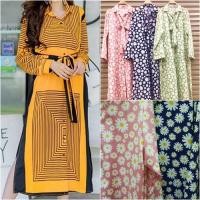 ราคา Yunaka Maxi Dress เดรสยาว เดรสเชิ้ต แขนยาว ผ่าข้าง กระดุมหน้า ผ้าไหมเกาหลีพิมพ์ลาย อก 44 นิ้ว เดรสมุสลิม เดรสอิสลาม (12886595855)