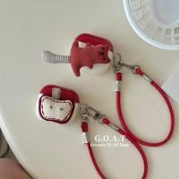 ราคา GOAT Airpods 1/2/Airpods Pro/Airpods Pro 2/Airpods 3 Airpods 4 Soft Cortical หูฟังป้องกันและฤดูใบไม้ร่วง Arrest + พวงกุญแจ (26934842525)