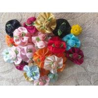 ราคา ดอกกุหลาบริบบิ้นผ้าซาติน 25 ชิ้น พร้อมระบายผ้าซาติน (29403597157)