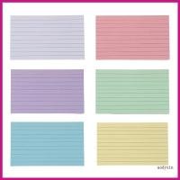 ราคา (ส่วนลดสูง)aodysin.th 50 แผ่น Notecards สีสันสดใสกระดาษโน้ต 3x5 นิ้ว Index Card กว้างเรียงราย Study Card Note Card สําหรับ (49352453033)