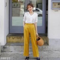 ราคา เสื้อขาวลูกไม้+กางเกงขาวยาวสีเหลือง (1317395947)