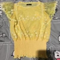 ราคา เสื้อลูกไม้สีเหลือง สม๊อคเอว (2596248839)