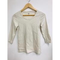 ราคา เสื้อสีครีม แขน3ส่วน UNIGLO (25020589328)