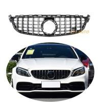ราคา GT style facelift Black silver Front Bumper grille for Mercedes Benz C CLASS Real C63s AMG 2019 202 (56856194480)