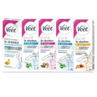 ราคา Veet วีทครีมกำจัดขน & วีทแว็กซ์สตริป สำหรับผิวธรรมดา/สำหรับผิวบอบบาง/ทุกสถาพผิว( 25-50 กรัม แว๊กซ์ 6 แผ๋น ) (29518565194)