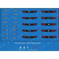 ราคา ดีคอล ไฟรถ Mustang หมึกรองขาว ติดชิ้นงานได้ทุกสี ติดรถ Majorette 1:64 Decal water slide (11247818900)
