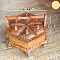 ราคา เซี่ยนหมาก ชุดเซี่ยนหมากไม้สักแท้(6ช่อง) (26855459403)