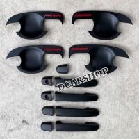 ราคา เบ้ารองมือเปิด+ครอบมือจับ TOYOTA FORTUNER ฟอร์จูนเนอร์ปี 2005-2014 สีดำด้านโลโก้แดง (18961259046)