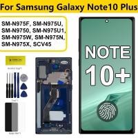 ราคา AMOLED สําหรับ Samsung Galaxy Note10 Plus N975F N975U N975N จอแสดงผล LCD Touch Screen Digitizer กรอบสําหรับ Samsumg Note10 + LCD (43169594948)