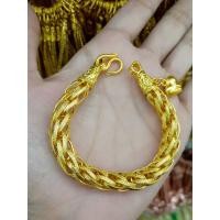 ราคา #สร้อยข้อมือเศษทองลายเกลียว (23949718319)