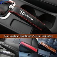 ราคา Honda ฝาครอบป้องกันเบรกมือรถยนต์หนังเกียร์ปลอกเบรกมือ สําหรับ Civic 11th 10th gen fe fk fd Fit ge HRV Jazz gk City Hatchback Odyssey CRV BRV WRV Mugen (26640723481)