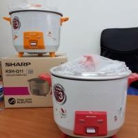 ราคา หม้อหุงข้าวไฟฟ้า Sharp ขนาด 1.1 ลิตร ชาร์ป รุ่น KSH-Q11 หรือ D11 คละสี (1351208079)