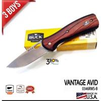 ราคา มีด BUCK รุ่น 346 VANTAGE AVID มีดแก้มไม้ Redwood ขนาดใหญ่ มาพร้อมความแข็งแกร่ง สวยงาม รุ่นขายดีของBUCK (0346RWS-B) (18509257627)