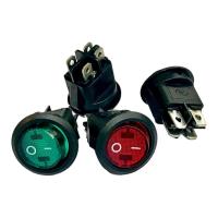 ราคา Switch สวิตช์กลม 19mm 4ขา ON OFF ไฟ220VAC (20091698775)
