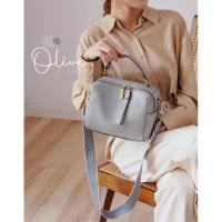 ราคา DTALES Olive หนังวัวแท้ขายดีอันดับ1 กระเป๋าหนังแท้ 2สาย กระเป๋าสะพายทรงหมอน จุ นุ่มหนังดีมาก (7194605932)