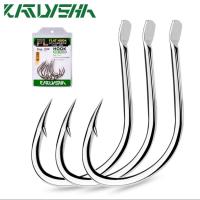 ราคา 10PCS KATYUSHA HOOKS FLAT TYPE/ตะขอตกปลา 1/0 2/0 3/0 4/0 5/0 (52208673241)