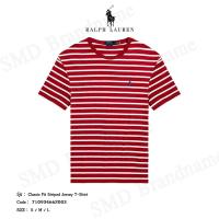 ราคา ♞Polo Ralph Lauren เสื้อยืดคอกลม รุ่น Classic Fit Striped Jersey T-Shirt Code: 710934662003 2025 (29939908433)