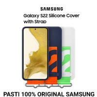 ราคา Samsung Galaxy S22 Casing Original Silicone Cover Strap Case Grip (45656774416)
