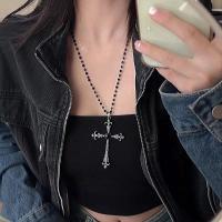 ราคา Punk Cross Necklace Women Niche Long Sweater Chain Versatile Gothic Style (44464998772)