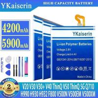 ราคา YKaiserin High capacity Battery For LG V50 ThinQ 5G LM-V500 V500N V500EM v500xm 5200mAh BL-T42 (53101924750)