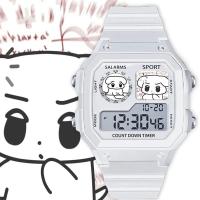 ราคา เด็กการ์ตูนอิเล็กทรอนิกส์สีนาฬิกากันน้ําแกงสุนัขจินมิ้นท์ตารางมูลค่าสูงนักเรียนชั้นประถมศึกษาของขวัญพร้อมนาฬิกาปลุกใบ้ส่องสว่าง ยู นิสซ์ นาฬิกาปลุกสากล แคลคัล (46657175394)