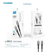 ราคา สายเคเบิลข้อมูล FOOMEE DR12 C TO C Fast charger QC3.0 Data Cable charger FOOMEE C TO C (42357695492)