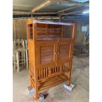 ราคา ตู้กับข้าวบานเกล็ด ไม้สักแท้ (จัดส่งฟรี) (13943933074)