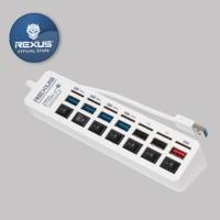 ราคา Rexus RXH-326 7Port USB hub (USB 3.0 4port-USB 2.0 2port) (9726246253)