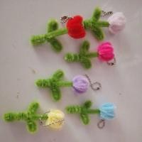 ราคา ดอกทิวลิปจากลวดกำมะหยี่จิ๋วพวงกุญแจ (43728824491)