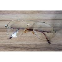 ราคา แว่นวินเทจ Vintage Safari Aviator Glasses Size 53/14 135mm สีทอง (43574876071)