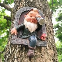 ราคา Spot Goods#Creative Elf Wall Decoration Ornament Cute Cartoon Outdoor Garden Tree Hanging Decoration Balcony Wall Decor (53708551538)