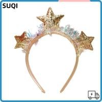 ราคา ซูฉี ยางรัดผมกลิตเตอร์, จัดแต่งทรงผมดาวห้าแฉก ห่วงผมดาวสีทอง, เครื่องประดับผมแฟชั่นอุปกรณ์ปาร์ตี้ที่คาดผมปักเลื่อมฉลองคริสต์ม (53206737075)