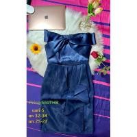 ราคา เดรสปาดไหล่สีน้ำเงินมือสองสภาพดี (23763795540)