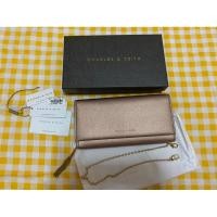 ราคา กระเป๋าตังใบยาว Charles&Keith มือ2 สีโรสโกลด์ (23621985106)