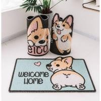 ราคา พร้อมส่ง พรมเช็ดเท้ากันลื่น พรมดักใยฝุ่น พรม welcome ลายน้องหมา น้องแมว (3443194295)