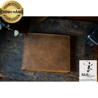 ราคา LIGHT BROWN HORSE WAX HORIZONTAL WALLET - (REAL COW LEATHER) - หนัง BAM ของแท้ (48156088260)