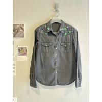 ราคา (used) เสื้อเชิตยีนส์ดำ เย็บแต่งบ่า - CPS (42161366020)