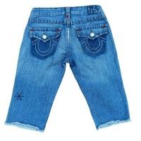 ราคา กางเกงยีนส์วินเทจ 90s True Religion Joey Crop Jeans Beading in Saddle Back (43779547998)