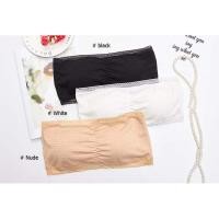 ราคา บราเกาะอกไร้สายแบบมีตะขอ ~《《 แถมสายซิลิโคนใส Free》》♡♡ พร้อมส่ง!! (3902746932)