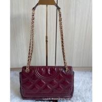 ราคา TORY BURCH รุ่น Fleming Soft Convertible Shoulder Bag, Royal Burgandy color (29560396253)