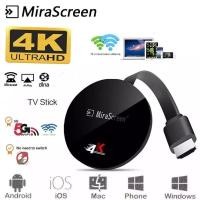 ราคา MiraScreen TV Stick กล่อง2.4G 5G 4K Dongle สำหรับทีวี Miracast Airplay WiFi ไร้สายสำหรับ IOS Windows Android PC (26557474484)