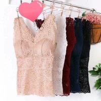 ราคา ‼️ Hot Item ครอปบราลูกไม้ ทรงเสื้อกล้าม ♦️♦️ (3537310841)