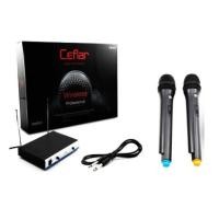 ราคา Ceflar Wireless Microphone ไมค์โครโฟนไร้สาย ชุดมีไมค์ 2ตัว รุ่น CM-002 (สีดำ) Black (4123887737)