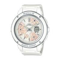 ราคา Casio Baby-G นาฬิกาข้อมือผู้หญิง สายเรซิ่น รุ่น BGA-150FL,BGA-150FL-7A - สีขาว (1627218109)