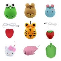 ราคา Kawaii Creative Anime Mouse USB Frog Tiger Bear Design 3D Kids Mouse Turtle Wired Ergonomics Optical Mouse Cute Animal S (57408383568)