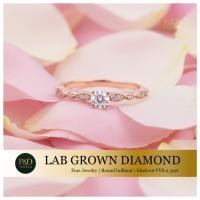 ราคา Aurora Lace Ring แหวนเพชรแท้ Lab grown ขนาด 0.20/0.012ct รวม 0.34ct ทอง 9K by P&D Jewels (41329991291)